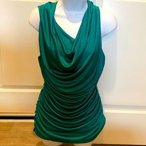 Express Green Sleeveless Blouse Top Medium